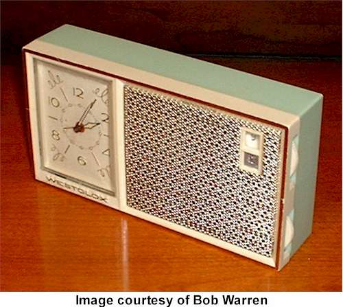 Westclox Clock Transistor Radio 