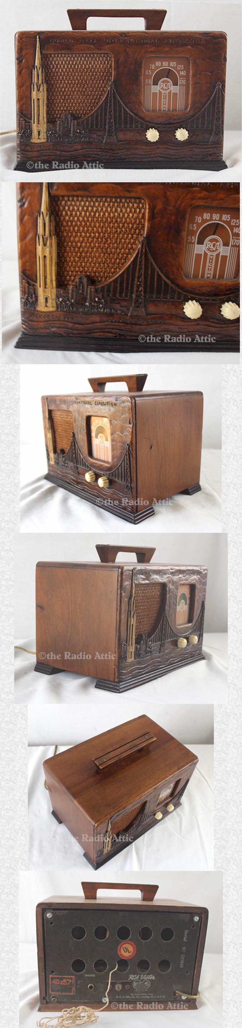 RCA 40X-57 Golden Gate Exposition Radio