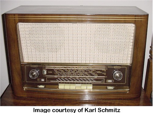 Radio Attic's Archives - SABA Schwarzwald W5/3D (1954) Manufactured in ...
